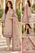 Khaddar Digital Printed Unstitched 3 Piece