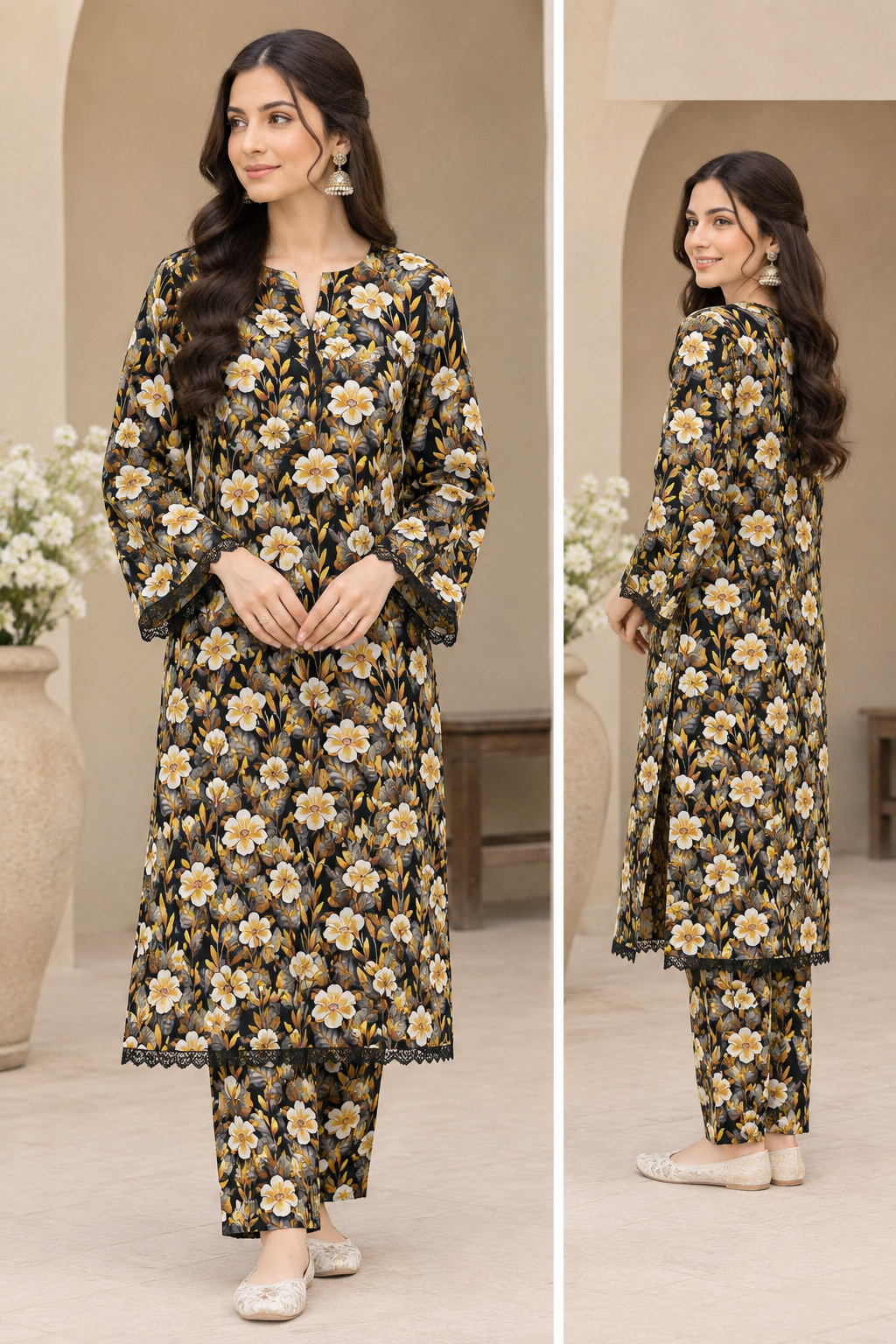 Khaddar Digital Printed Unstiched 2 Piece