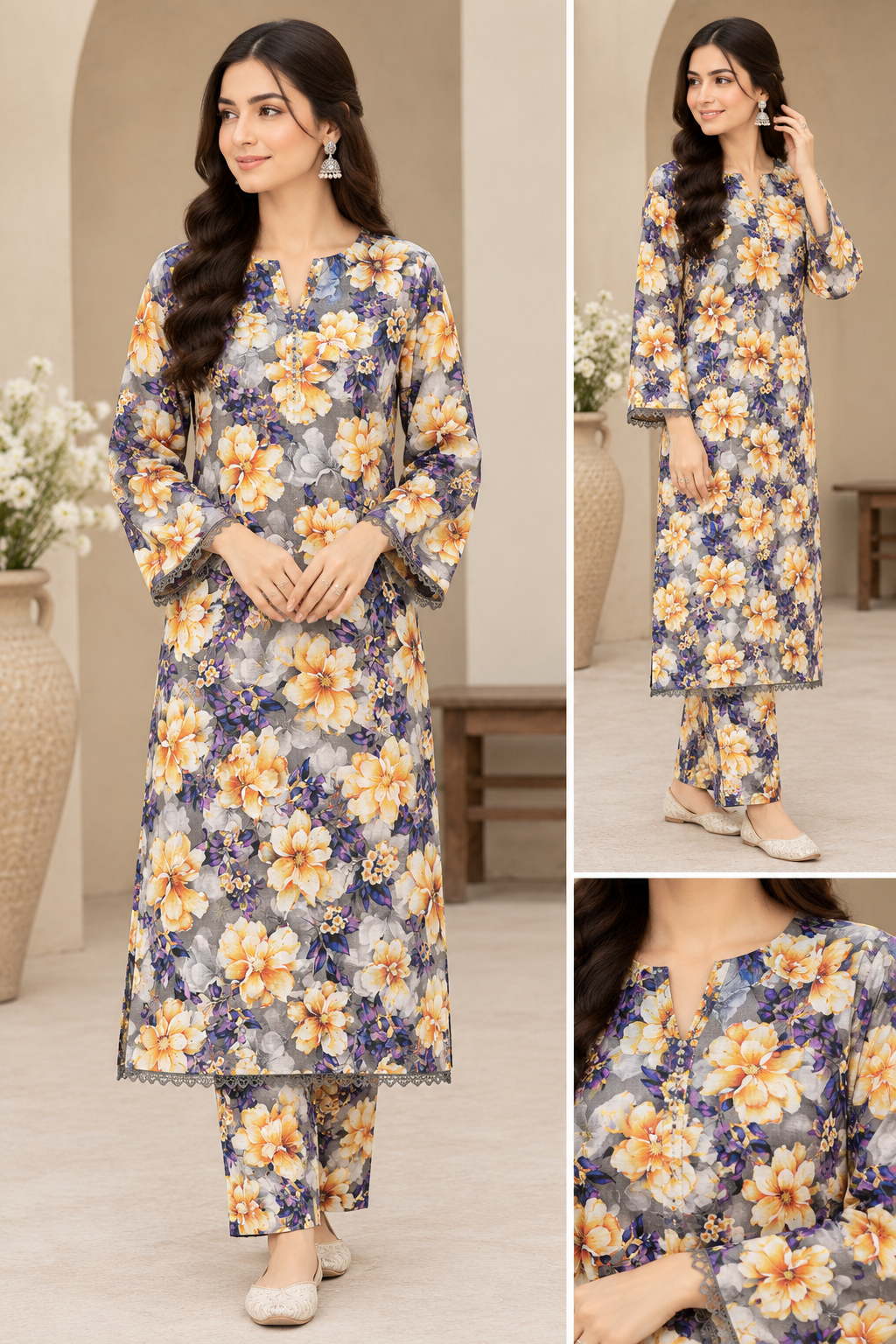 Khaddar Digital Printed Unstiched 2 Piece