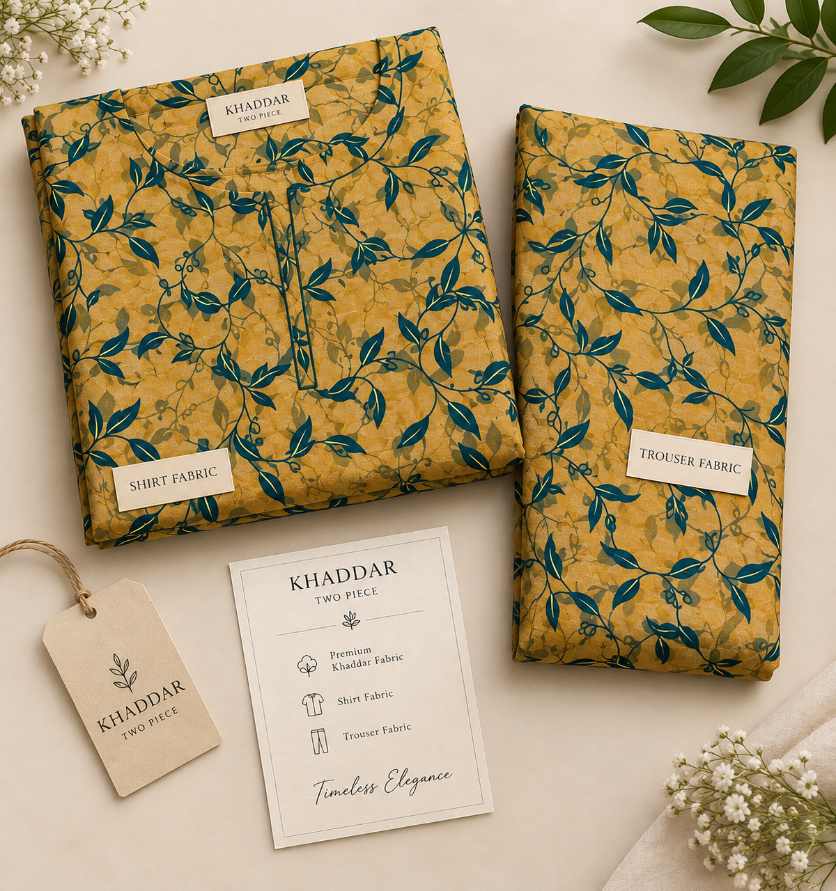 Khaddar Digital Printed Unstiched 2 Piece