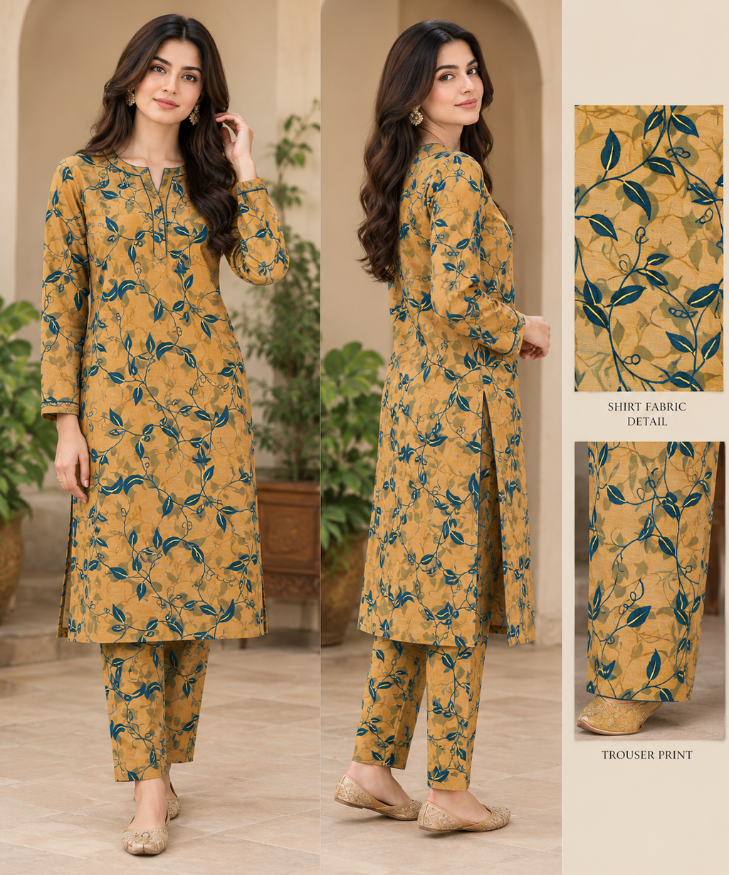 Khaddar Digital Printed Unstiched 2 Piece