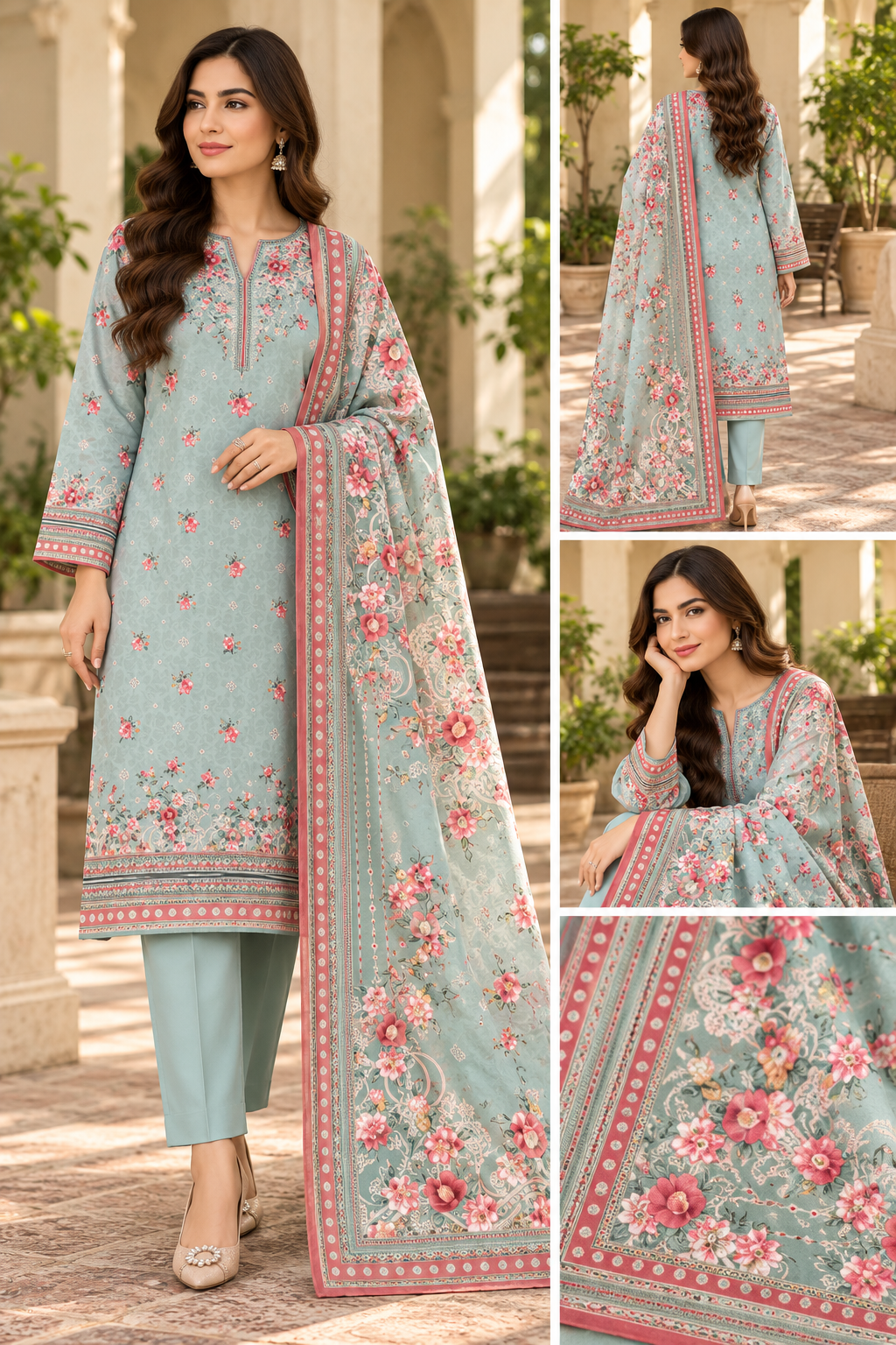Khaddar Digital Printed Unstitched 3 Piece
