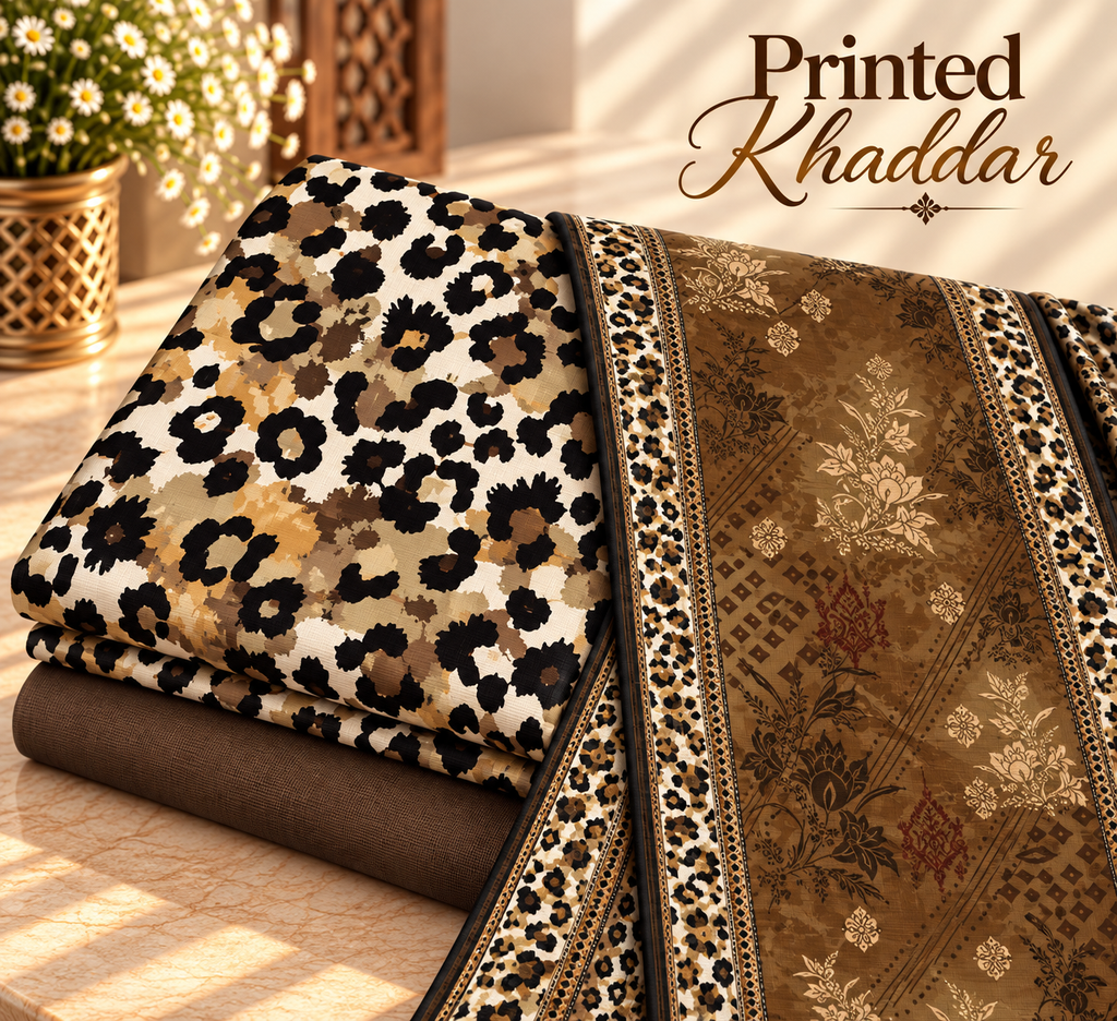 Khaddar Digital Printed Unstiched 3 Piece
