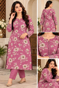 Dhanak Printed Unstitched 2 Piece Suit